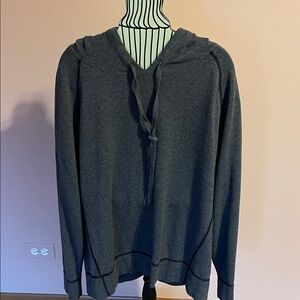 Grey medium weight hooded top
